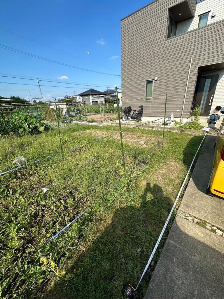 カーポート設置工事前