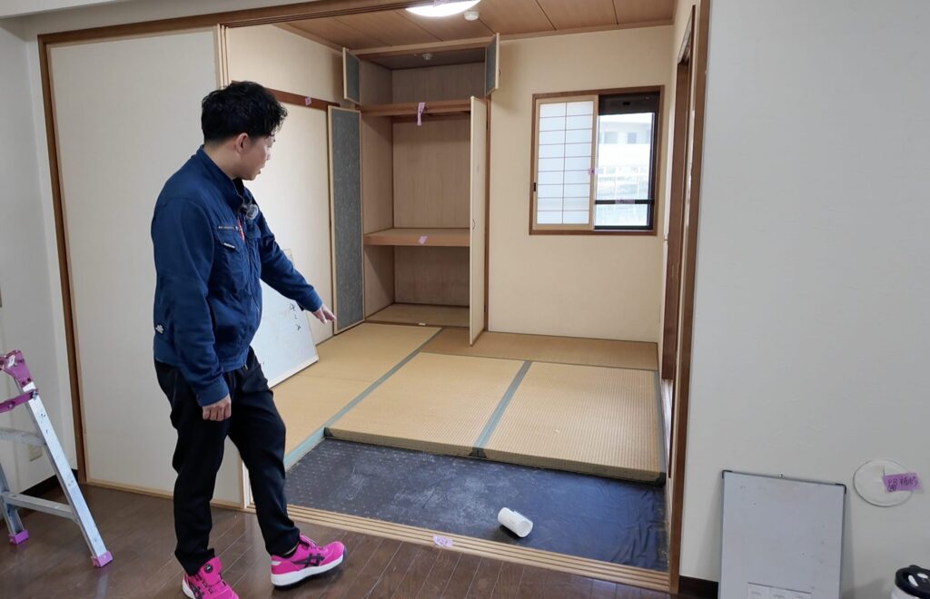 畳からフローリングに張り替える場合