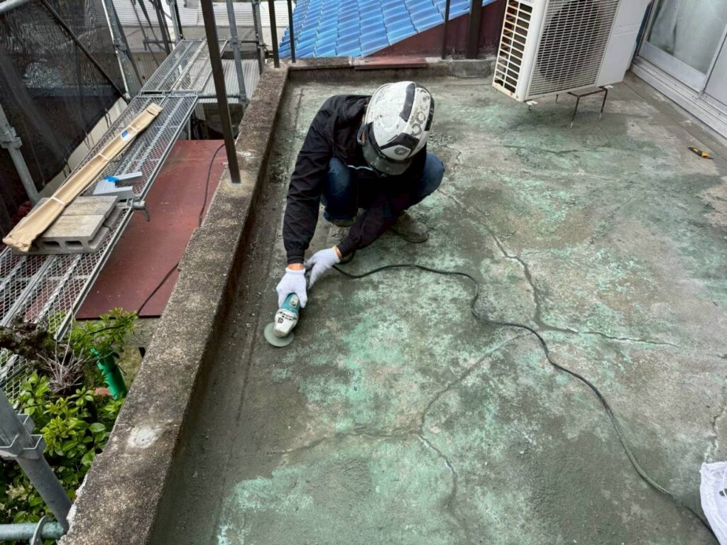 ベランダ防水工事Before