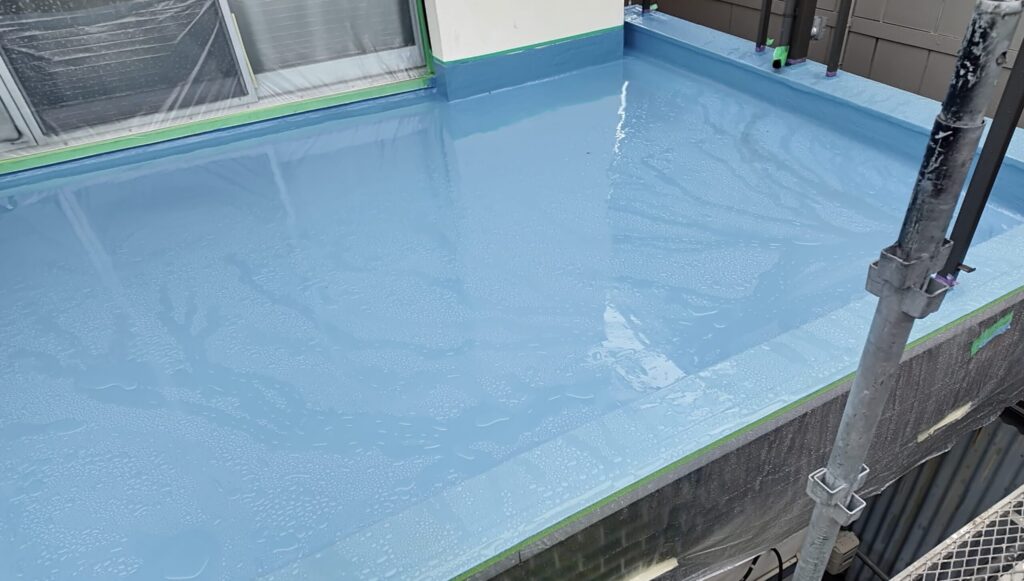ベランダ床のウレタン防水