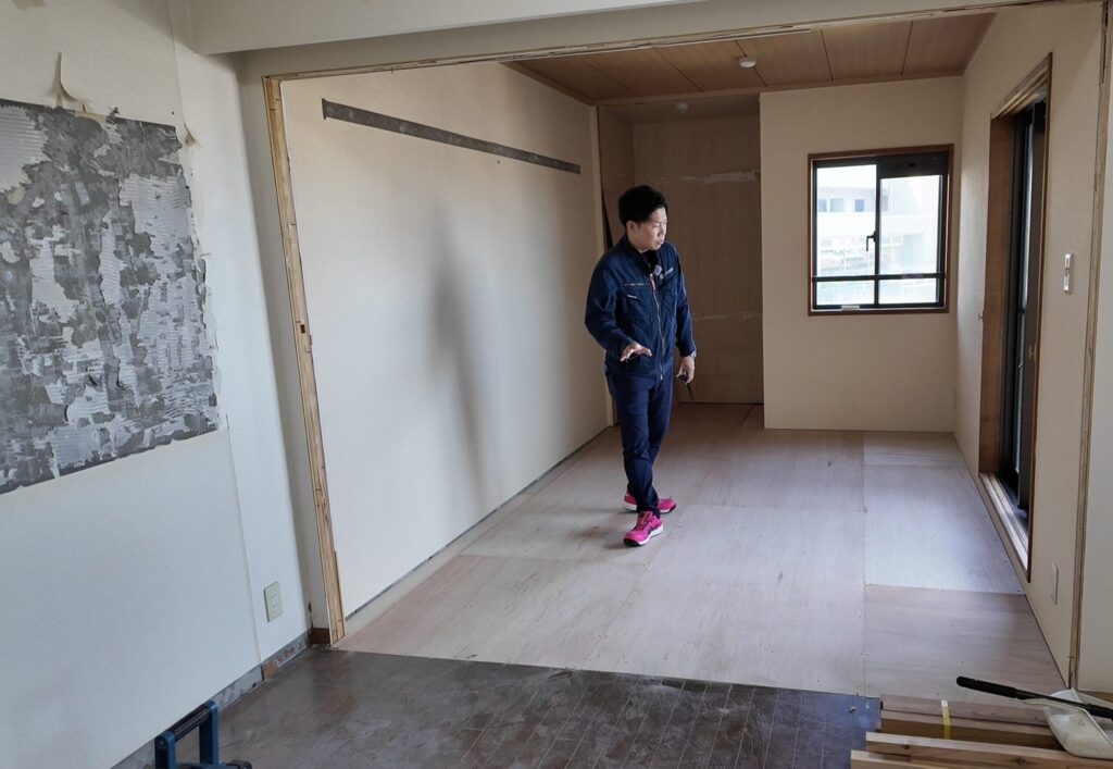 マンションリノベ 和室をフラットに
After
