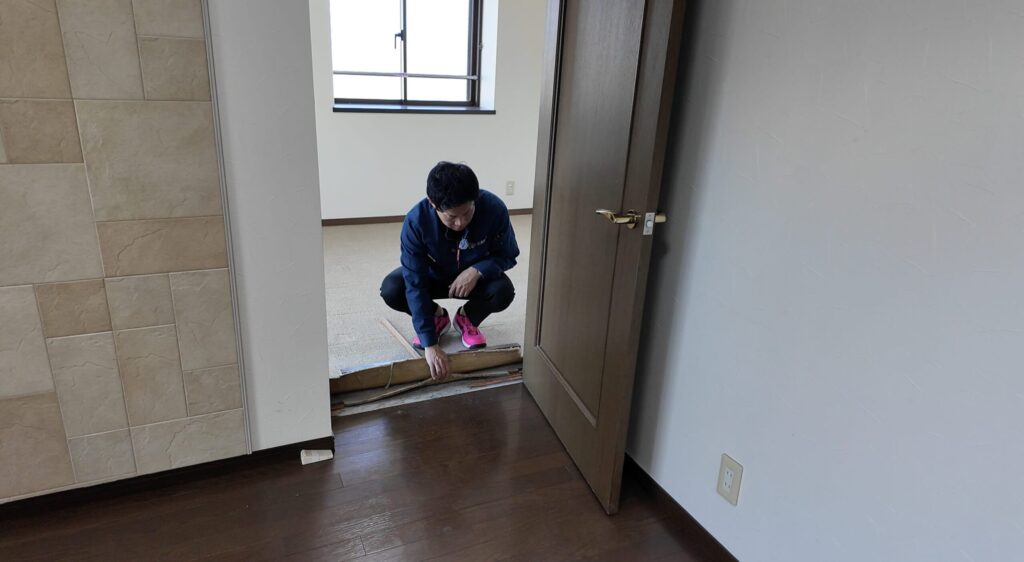 マンションならではの床施工